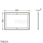 TECE TECEsolid Дистанционная рамка 9240440, белый глянец