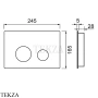 TECEspring LT Панель смыва для унитаза S240110, белый глянец