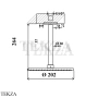 Gessi Goccia Душевая лейка 20,0 с потолочным креплением 33662-761, Coffee Bronze Br. PVD