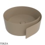 Flaminia Roll раковина накладная 44×44×17 см, бежевый Argilla матовый