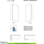 Radaway Nes 8 PNJ Шторка на ванну одностворчатая 50 см, правая R, 10061050-01-01R, хром глянец