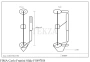 FIMA Carlo Frattini Slide Душевая штанга, ручной душ латунь, вывод F5897HS, шампань Brushed