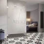 Radaway Essenza Pro Walk-in Душевое ограждение Walk-in неподвижное 110 см, 10103110-04-01, белый матовый