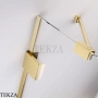 Radaway Essenza Pro PND II Шторка на ванну двустворчатая с одной подвижной створкой 110 см, открывание направо, 10102110-09-01R, золото глянец