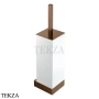Boheme Qubic Туалетный настенный ёршик, композит, 10734-BRB, brushed bronze