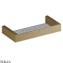 Gessi Rettangolo Решетка-полка в душевую зону 30 см 20947-791, Deep Bronze Brushed PVD