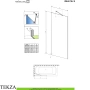 Radaway Idea PNJ Шторка на ванну одностворчатая поворотная 100 см, 10001100-01-01, хром глянец