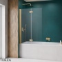 Radaway Nes PND I Шторка на ванну двустворчатая 100 см, левая L, 10010100-09-01L, золото глянец