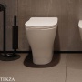 ArtCeram Ten 4.0 унитаз приставной чаша без ободка The.Rimless слив в пол/стену TEV008 01 00, белый глянец