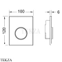 TECE TECEloop Urinal Панель смыва для писсуара 9820169, белый глянец