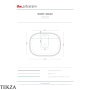 ArtCeram Whisky раковина накладная овальная The.Saniglaze с 1 отверстием WHL002 01 34, белый глянец