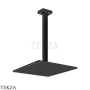 Gessi Rettangolo shower Верхний душ с потолочным кронштейном под размер 15199-706, Black Metal PVD
