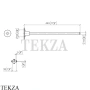 Dornbracht TARA Держатель для полотенца неподвижный 83211892-00, хром глянец