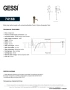 Gessi Perle Смеситель для биде без донного клапана 74168-707, black хром Brush