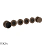 Gessi Perle Термостат для душа на 4 потока, внешняя часть 74936-845, бронза Dark Brush