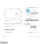 Flaminia CM3 поддон душевой керамический 70×120×3 см, слоновая кость Avorio матовый