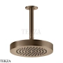 Gessi INCISO SHOWER Верхняя душевая лейка с кронштейном под размер 58188-761, Coffee Bronze Br. PVD