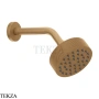 Gessi ANELLO Верхняя лейка D11,8 см с кронштейном 63354-726, Warm Bronze Br. PVD