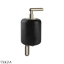Gessi Goccia Дозатор для жидкого мыла, черная керамика 38014-149, Finox Brushed Nickel