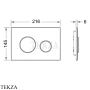 TECE TECEbase Комплект 3.0 c кронштейнами, звукоизоляцией, панелью смыва TECEloop N500921, хром глянец