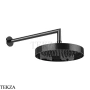 Gessi Inverso Diamantato Верхняя лейка с кронштейном D25,0 см 63645-706, Black Metal PVD
