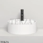 SALINI ARMONIA TOP 02 Раковина накладная, из литого камня S-Stone 130126M, белый матовый