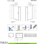 Radaway Nes 8 DWJS Комплект неподвижных стенок душевой двери 61 см, 10084610-01-01, хром глянец