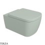 Flaminia Play унитаз подвесной GoClean чаша без ободка PY118GVG, зелёный Verde Giada глянец