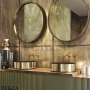 Gessi VENTI20 Смеситель для раковины на 3 отв. длинный, внешняя часть 65090-030, Copper глянец