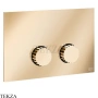 Gessi Incastri Клавиша смыва для инсталляции Tece profil octa 2 75617-735, бронза глянец
