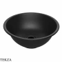 Flaminia Boll раковина накладная 42×42×14,5 см, чёрный Carbone матовый