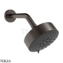 Gessi INCISO SHOWER Верхняя душевая лейка multifonction с кронштейном 66158-707, Black Metal Brushed PVD