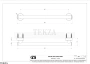 Gessi Pelle Tresse Поручень на стену для ванны, 56424-791, Deep Bronze Brushed PVD