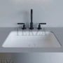 SALINI MAREA 09 Раковина прямоугольная встраиваемая снизу S-Stone 1802209M, белый матовый