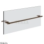 Gessi Jacqueline Полотенцедержатель для крепления на стекло, 60 см 77515-845, бронза Dark Brush