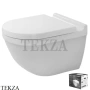 Duravit Starck 3 Унитаз подвесной (комплект) 42250900A1, сиденье микролифт SoftClose, белый глянец