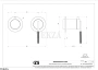 Gessi INGRANAGGIO Смеситель для душа, 2 потока, внешняя часть 63580-791, Deep Bronze Br. PVD