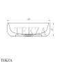 Sitega OSNO 420 Раковина накладная скругленная, с донным клапаном OSNO 420 - Tick