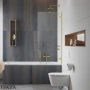 Radaway Essenza Pro PNJ II Шторка на ванну одностворчатая неподвижная 100 см, 10101100-99-01, брашированное золото