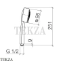 Dornbracht Madison Ручной душ трехпозиционный 28002978-00, хром глянец