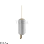 Gessi Goccia Туалетный ёршик настенный, белая керамика 38019-726, Warm Bronze Br. PVD