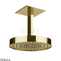 Gessi Incastri Верхняя лейка D30 с потолочным кронштейном под размер 63070-710, шампань глянец