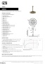Gessi Inverso Diamantato Верхняя лейка D25,0 см с кронштейном под размер 63653-761, Coffee Bronze Brushed PVD