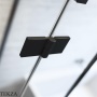 Radaway Nes 8 KDJ-B Душевая дверь 90 см, правая R часть уголка, 10075090-54-01R, черный матовый