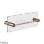 Gessi RILIEVO Полотенцедержатель для крепления на стекло, 30 см 59562-708, Copper Br. PVD