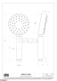 Gessi 316 SHOWER Душевая лейка с защитой от известкового налёта 54050-707, Black Metal Brushed PVD