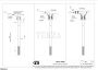Gessi Pelle Tresse Излив для раковины потолочный 78099-708, Copper Br. PVD