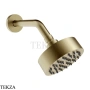 Gessi INCISO SHOWER Верхняя душевая лейка с кронштейном 66156-727, Brushed Brass PVD