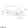 Kohler Сифон трубчатый для раковины и биде K-9018-CP, хром глянец