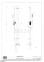Gessi Inverso Diamantato Штанга в комплекте с душевой лейкой и выводом 73641-149, Finox Brushed Nickel